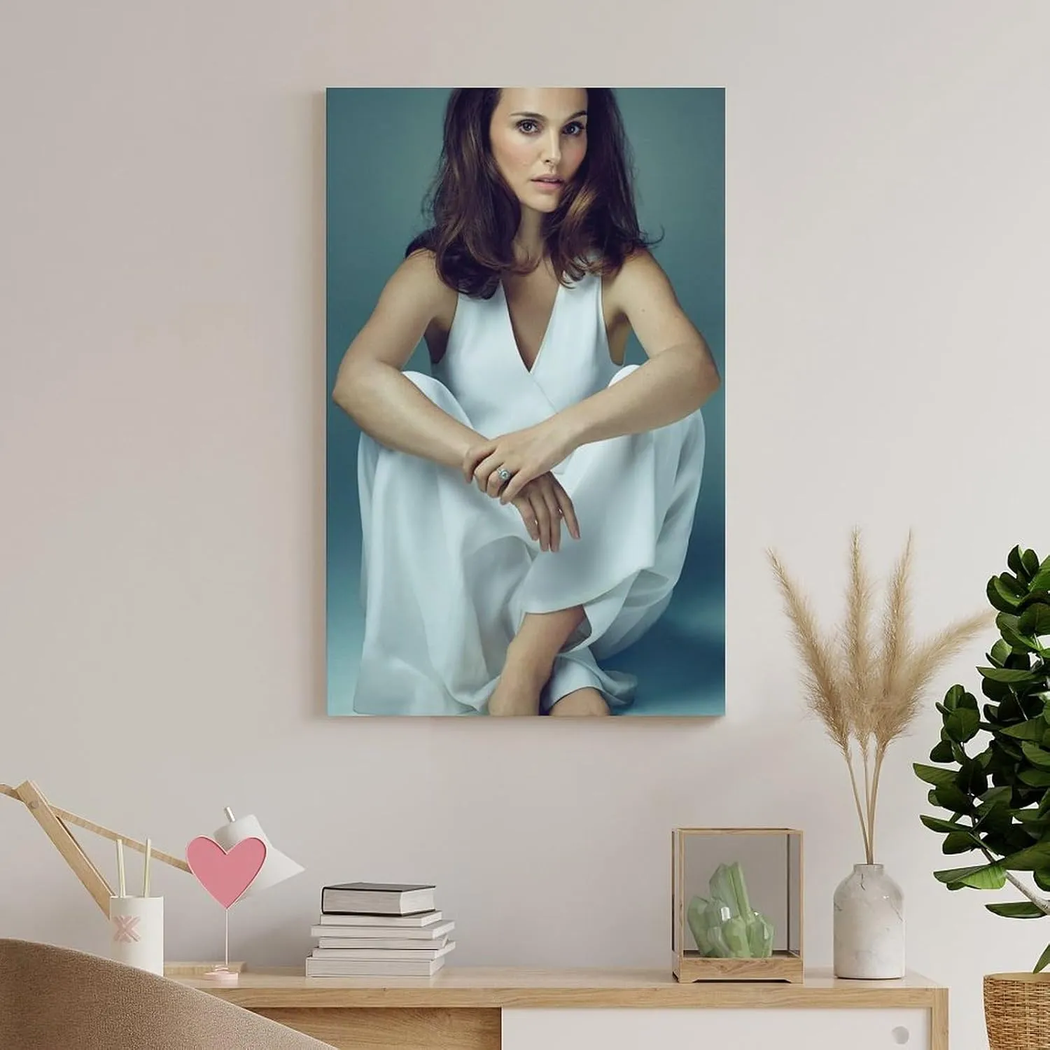 Natalie Portman Sexy Poster (1) Art Poster Canvas Painting Decor Wall Print Photo Home Modern Decorative Posters Framed/Unframed 16x24inch(40x60cm)