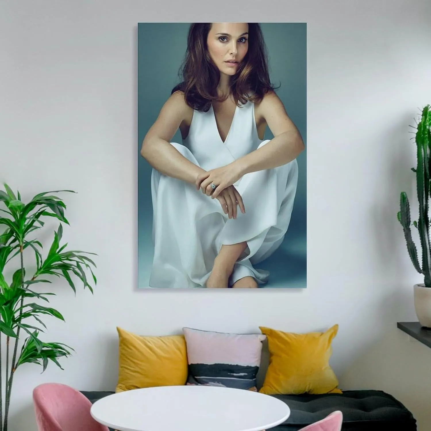 Natalie Portman Sexy Poster (1) Art Poster Canvas Painting Decor Wall Print Photo Home Modern Decorative Posters Framed/Unframed 16x24inch(40x60cm)