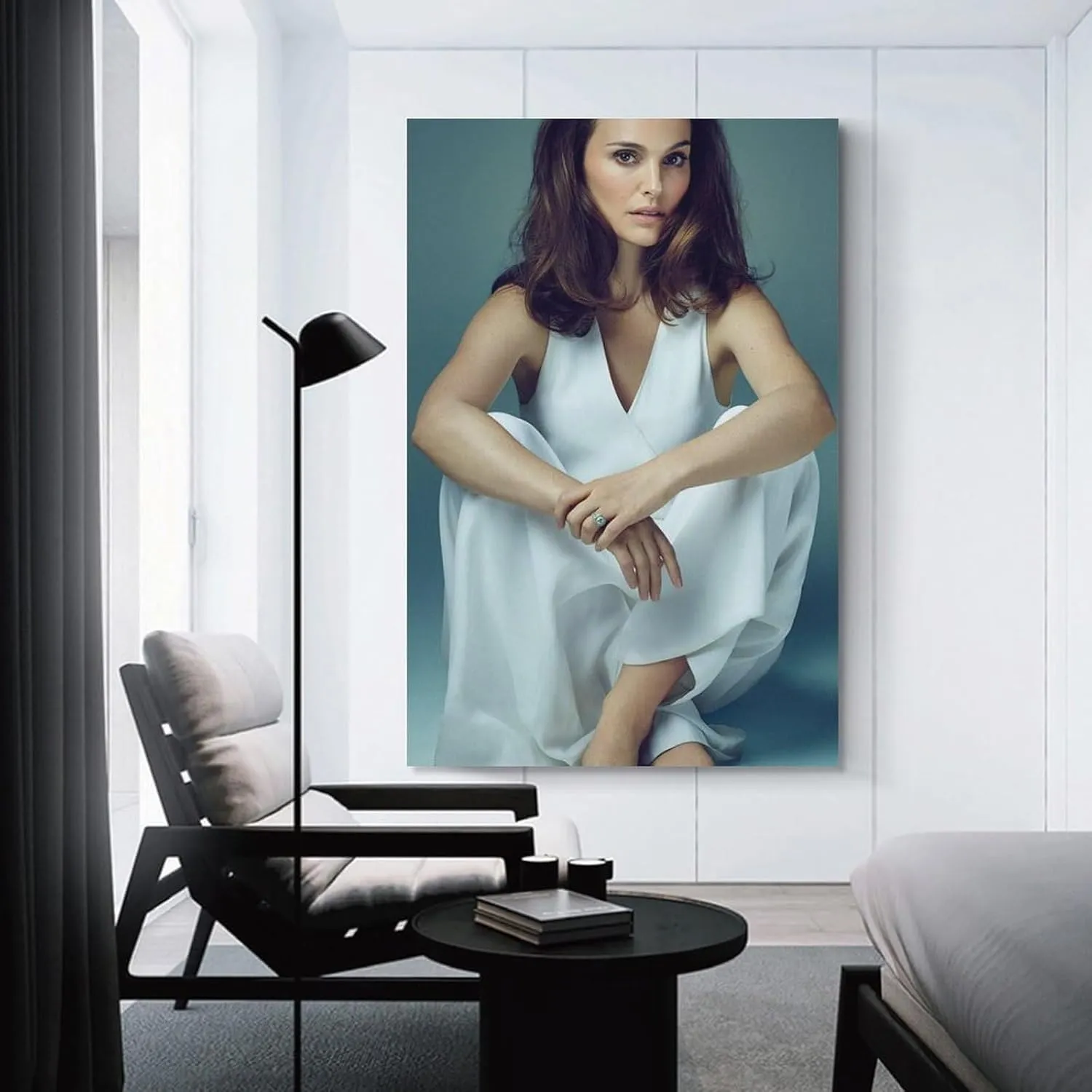 Natalie Portman Sexy Poster (1) Art Poster Canvas Painting Decor Wall Print Photo Home Modern Decorative Posters Framed/Unframed 16x24inch(40x60cm)