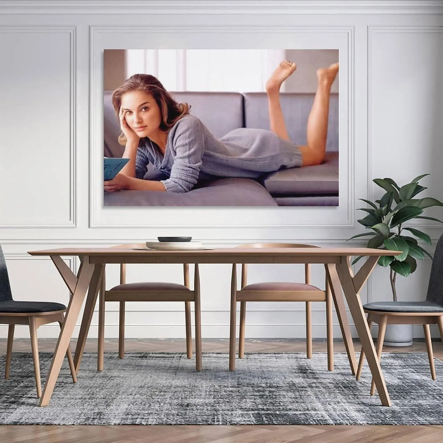 Natalie Portman Sexy Poster (8) Wall Art Picture Painting Poster Canvas Print Posters Artworks Bedroom Living Room Decor 20x30inch(50x75cm)