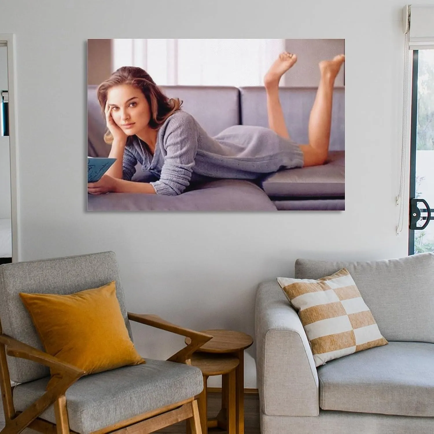 Natalie Portman Sexy Poster (8) Wall Art Picture Painting Poster Canvas Print Posters Artworks Bedroom Living Room Decor 20x30inch(50x75cm)