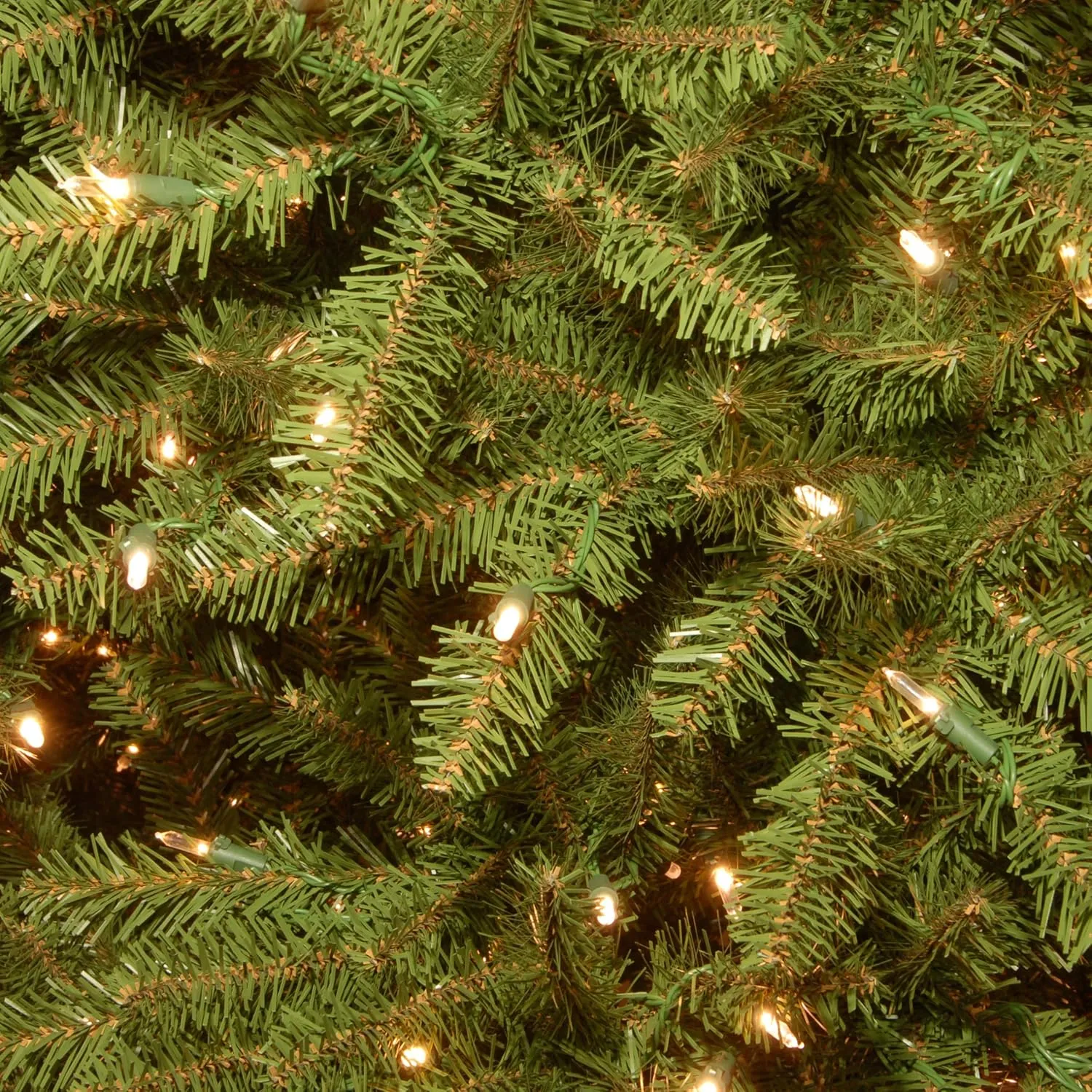 National Tree Company Pre-Lit Artificial Full Christmas Tree, Green, Dunhill Fir, Dual Color LED Lights, Includes Stand, 9 Feet