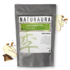 NATURAURA - Four Seasons Wellness Tea - Formulated By Herbalists to Help Naturally Maintain Wellness - Caffeine Free - 24 Tea Bags