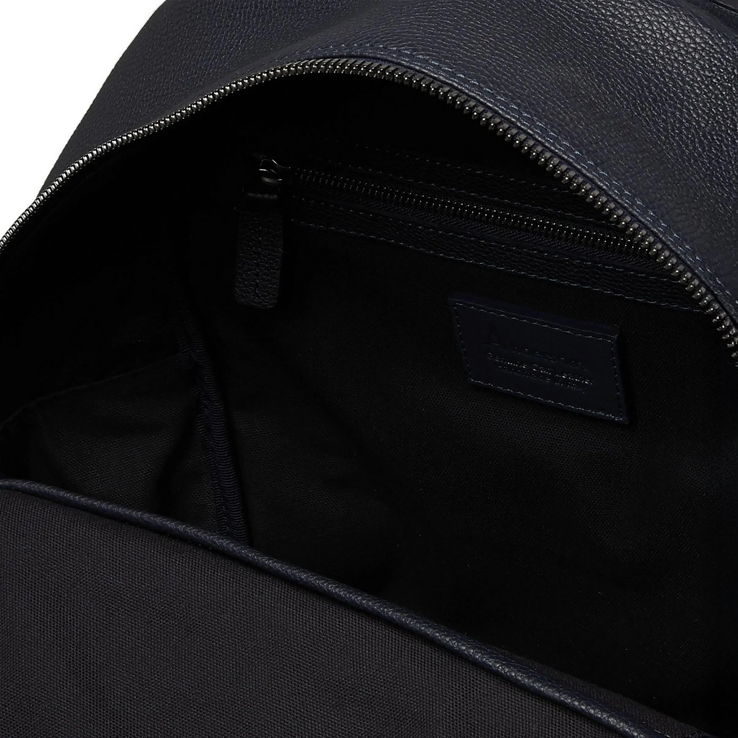 Navy Calf-Leather & Nubuck Business-Casual Backpack - Anderson's