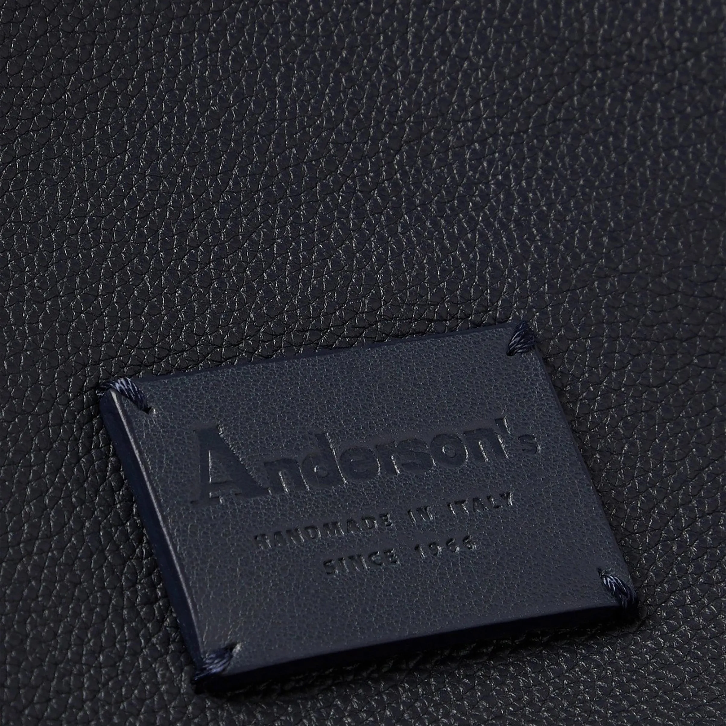 Navy Calf-Leather & Nubuck Business-Casual Backpack - Anderson's