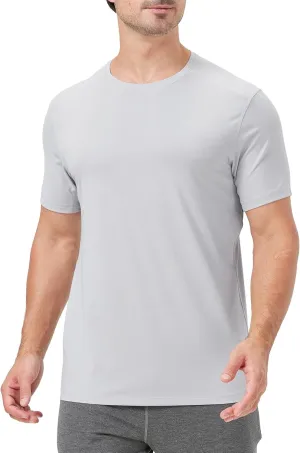 netdraw Men's Bamboo Viscose Athletic Shirt Lightwieht Cooling Moisture Wicking Workout Running Hiking Fitness T-Shirt
