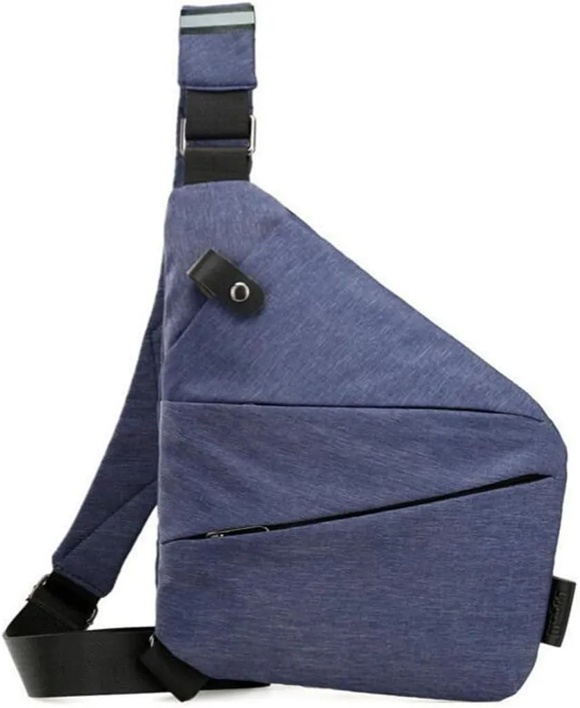 New Anti-Theft Bag For Travel Casual Left or Right Shoulder Slim Sling Bag Cross Body Travel Bag Unisex