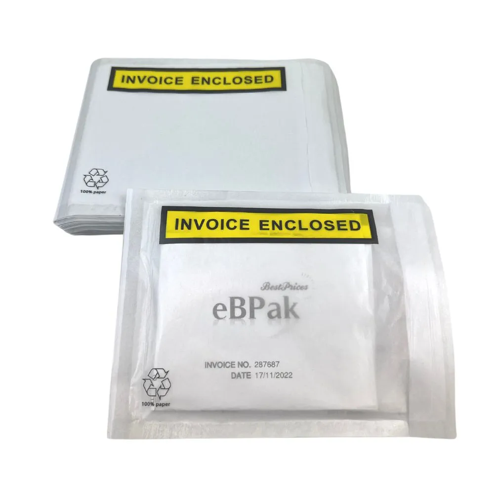 New Eco Paper Invoice Enclosed Envelope 115 x 150mm