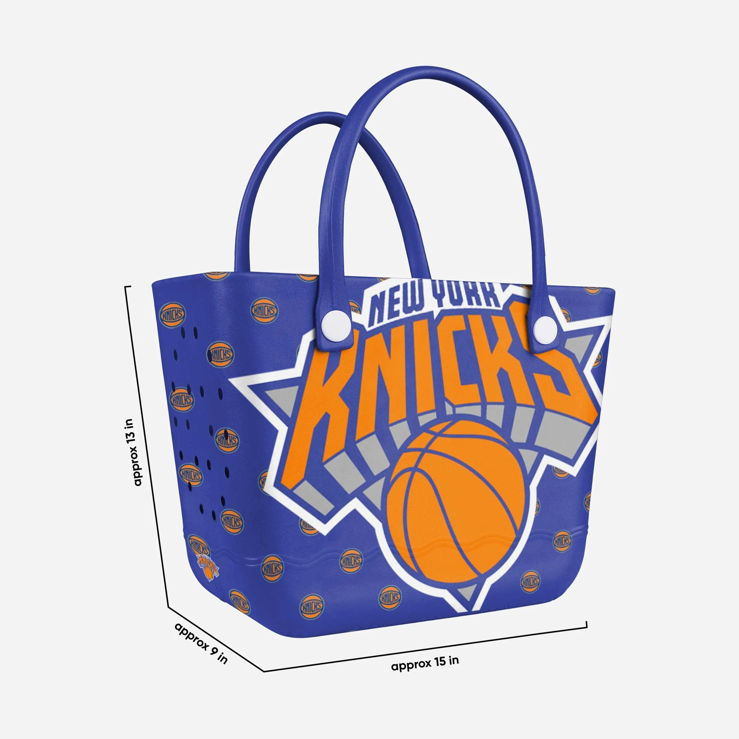 New York Knicks Big Logo Mini Print Tailgate Tote Bag