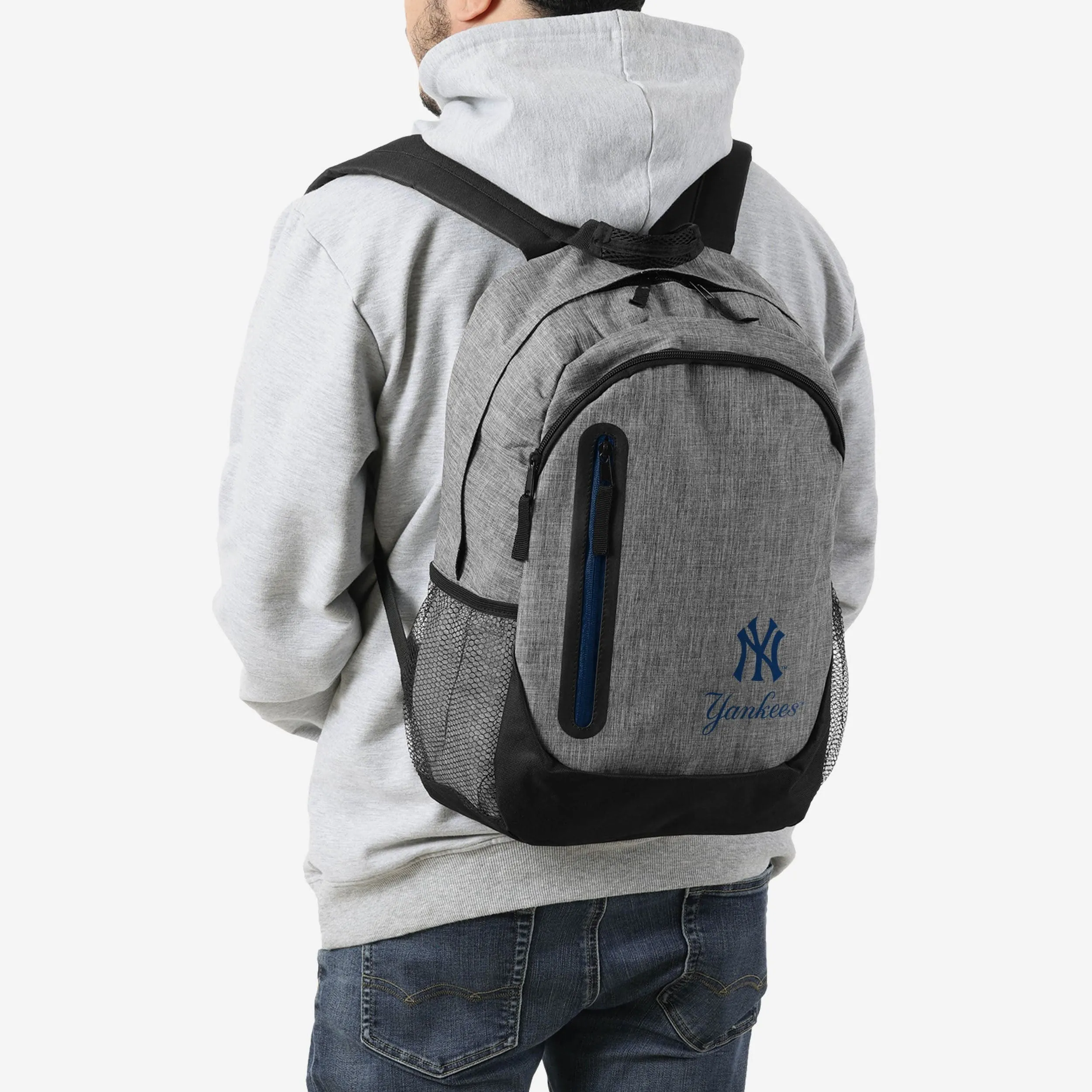 New York Yankees Heather Grey Bold Color Backpack