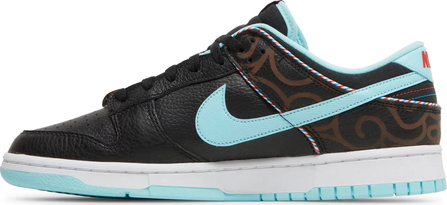 Nike Mens Dunk Low Retro SE Sneakers - 'Barber Shop - Black'