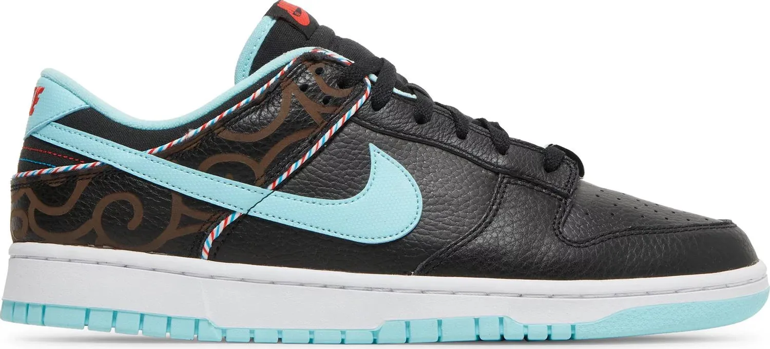 Nike Mens Dunk Low Retro SE Sneakers - 'Barber Shop - Black'
