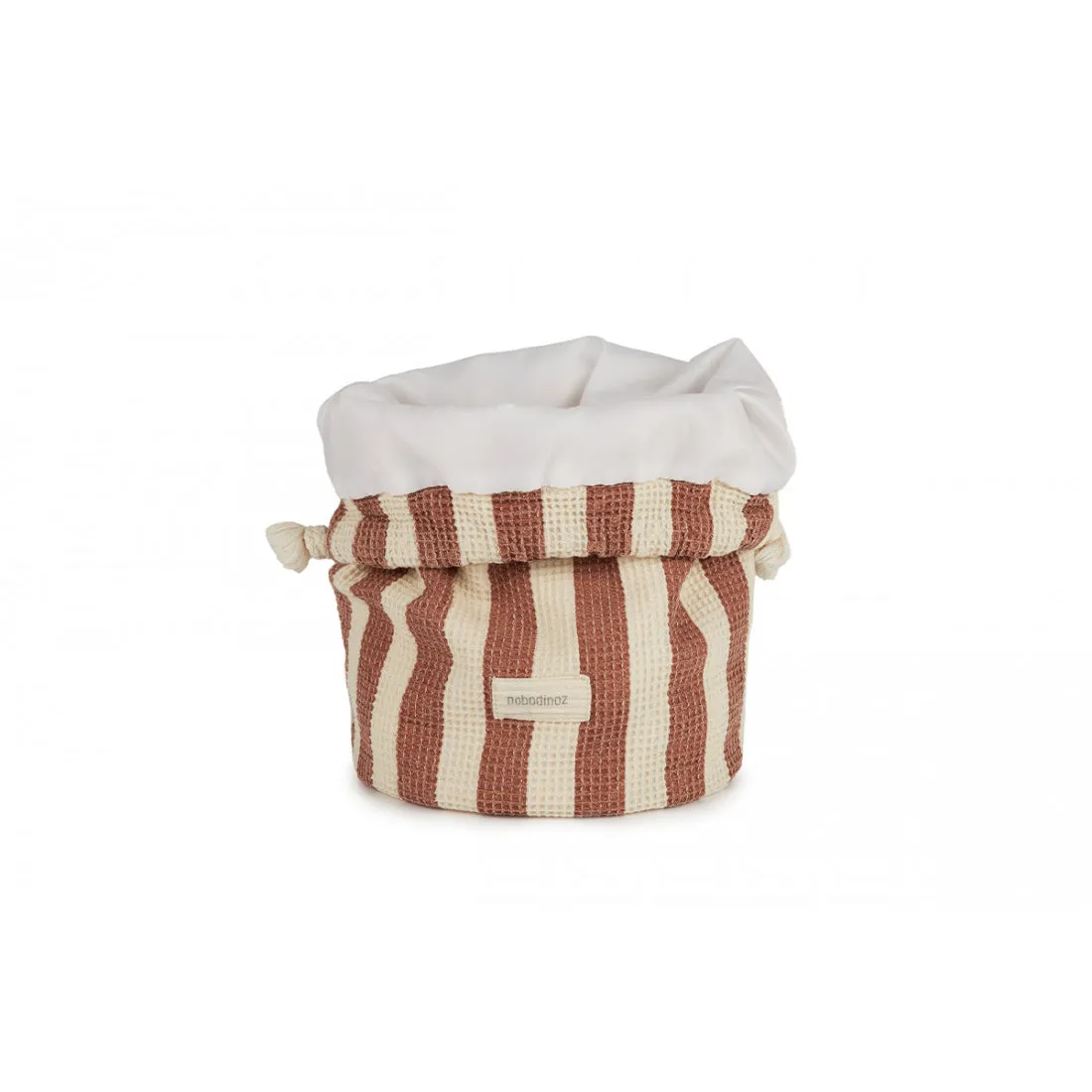 nobodinoz Portofino Waterproof Beach Pouch Rusty Red Stripes