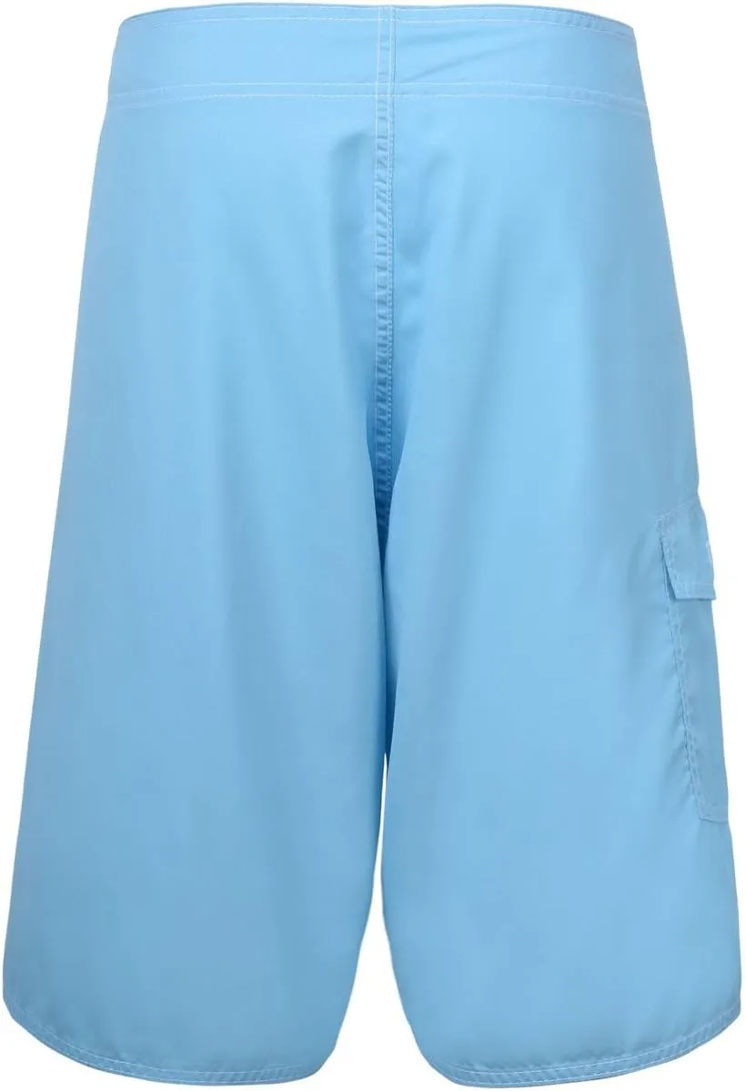 Nonwe Men's Solid Lightweight Beach Shorts Half Pants with Lining