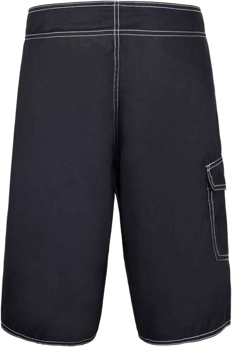 Nonwe Men's Solid Lightweight Beach Shorts Half Pants with Lining