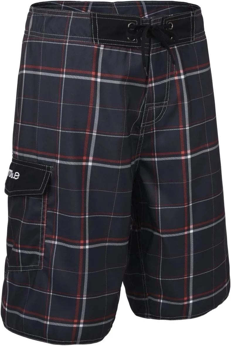 Nonwe Men's Solid Lightweight Beach Shorts Half Pants with Lining