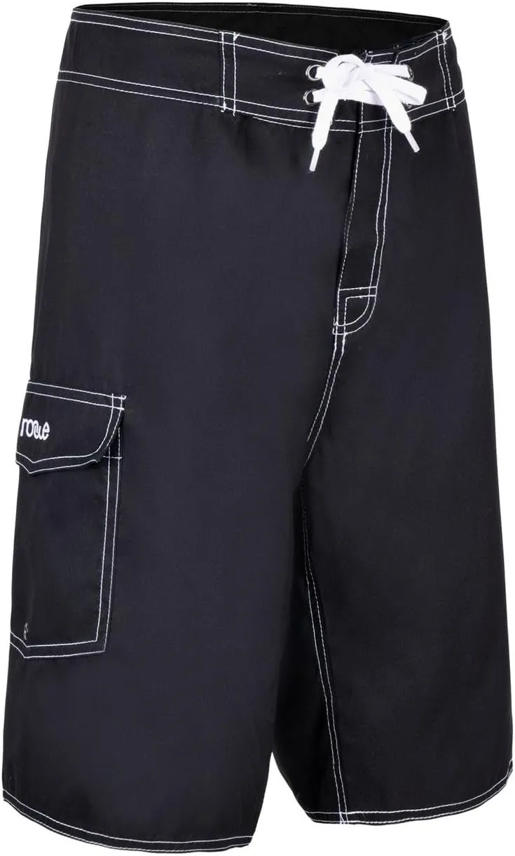Nonwe Men's Solid Lightweight Beach Shorts Half Pants with Lining
