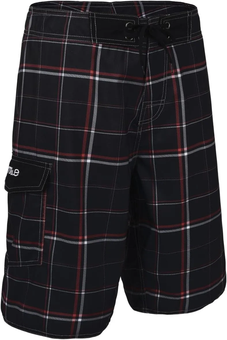 Nonwe Men's Solid Lightweight Beach Shorts Half Pants with Lining