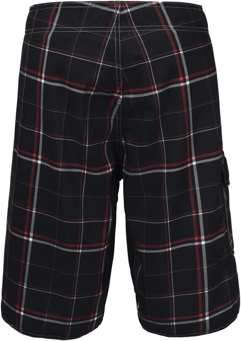 Nonwe Men's Solid Lightweight Beach Shorts Half Pants with Lining