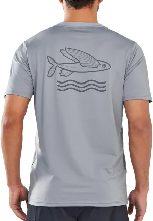 NORTHYARD Mens Rash Guard Shirt UPF 50  UV Sun Protection Short Sleeve Athletic T-Shirts for Men Quick Dry Fishing Beach Swim