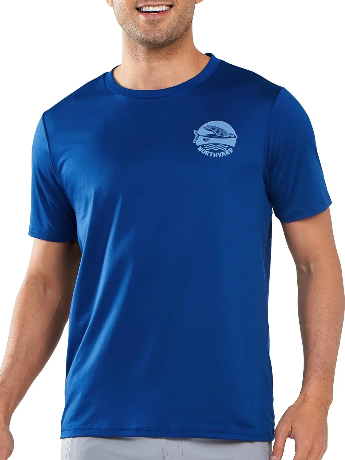 NORTHYARD Mens Rash Guard Shirt UPF 50  UV Sun Protection Short Sleeve Athletic T-Shirts for Men Quick Dry Fishing Beach Swim
