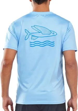NORTHYARD Mens Rash Guard Shirt UPF 50  UV Sun Protection Short Sleeve Athletic T-Shirts for Men Quick Dry Fishing Beach Swim