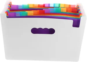 NUOBESTY Multi-Layer Document Bag Portable File Folder Bag for Tax Bills Contracts Statements Household File Folder