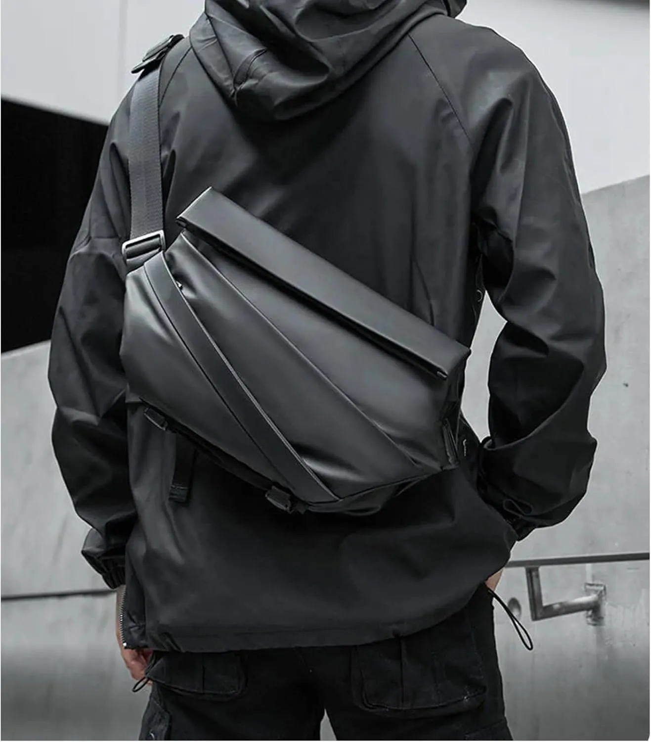 Obsidian Sling Bag, Ria Obsidian Sling Bag, Crossbody Bag Men, Waterproof Sling Bag for Men, Men Crossbody Bags (Blue)