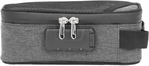 Odor Proof Pouch Organizer, Code Lock Design Smell Proof Container Portable Easy Using for Travel (Gray)
