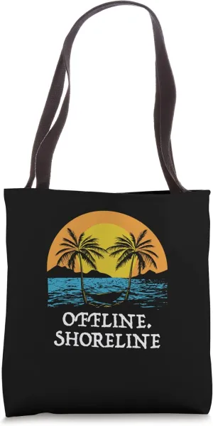 Offline Shoreline Beach Family Ocean Relatives Summer Tote Bag