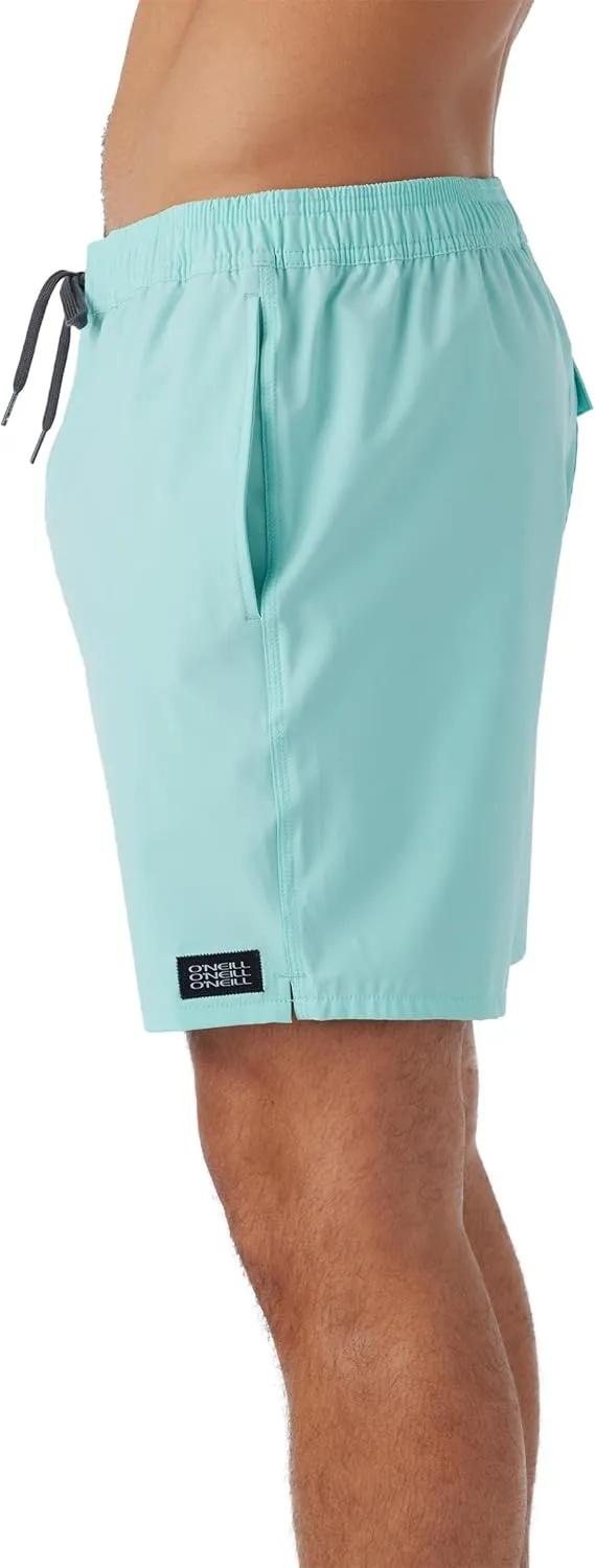 O'NEILL Mens Lennox Volley Swim Trunks - 17 Inch Inseam Boardshorts for Men with Elastic Waist and Pockets
