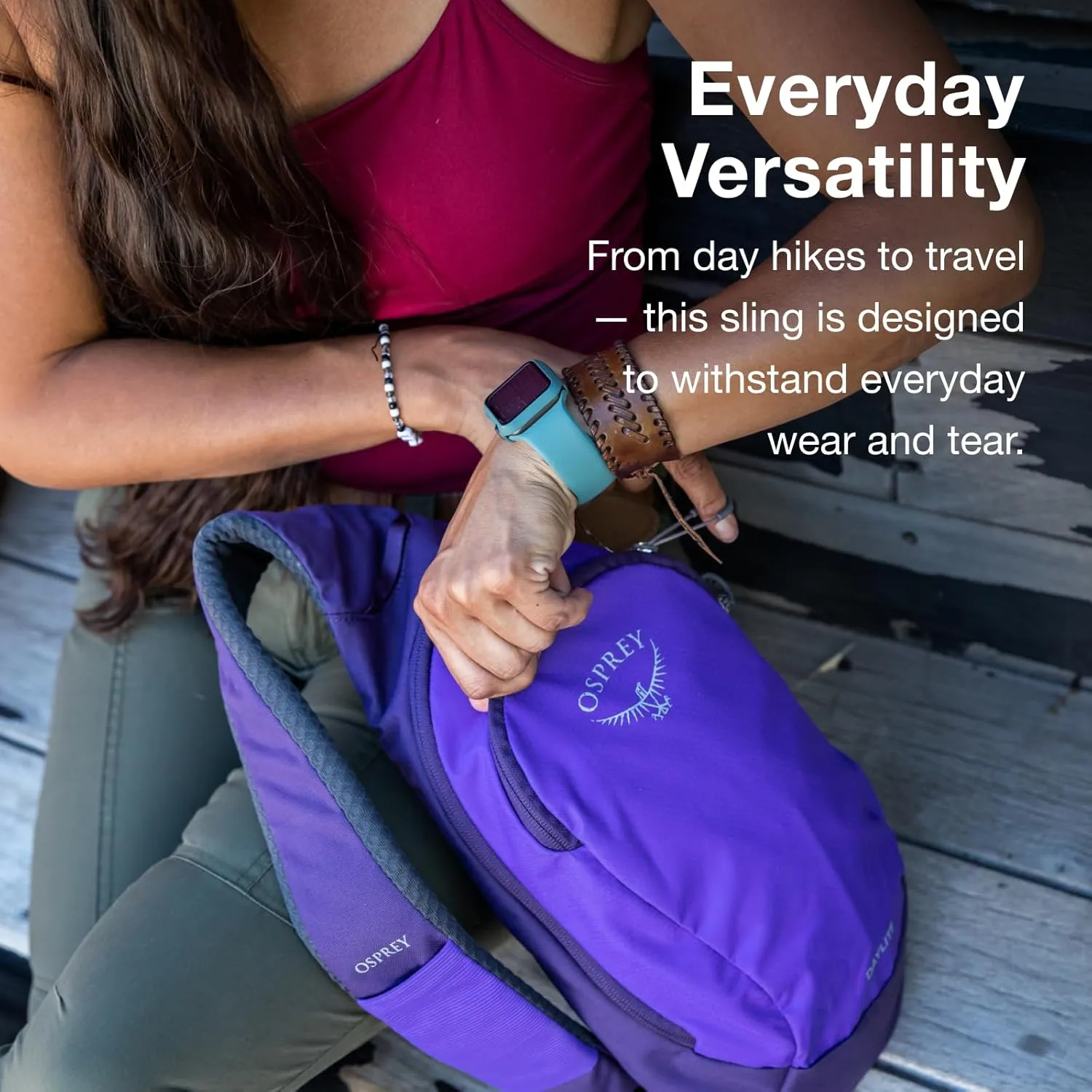 Osprey Daylite Shoulder Sling Bag, Tumbleweed Yellow/Tunnel Vision