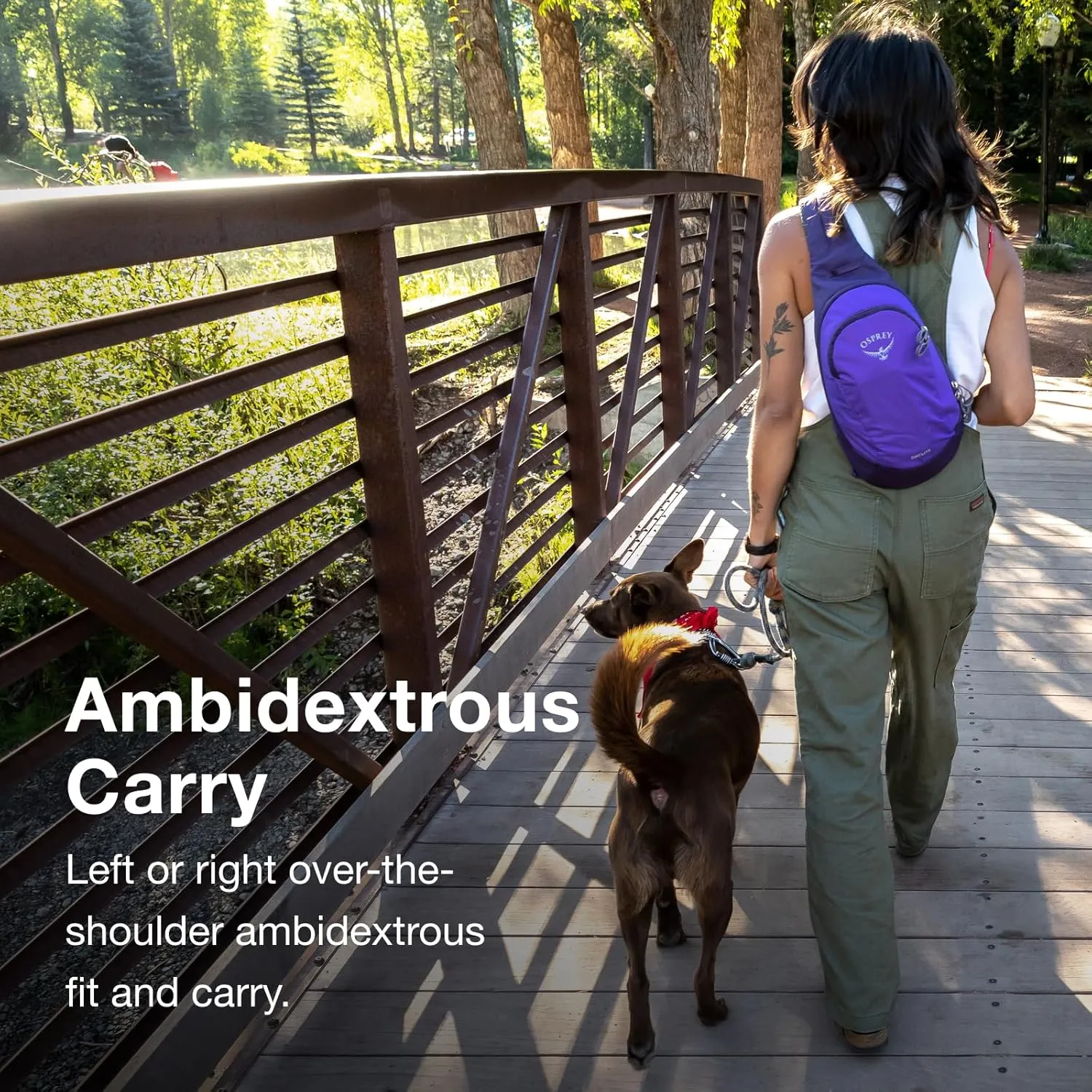 Osprey Daylite Shoulder Sling Bag, Tumbleweed Yellow/Tunnel Vision