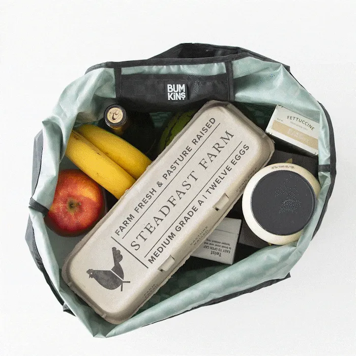 Packable Tote Bag: Rich Black