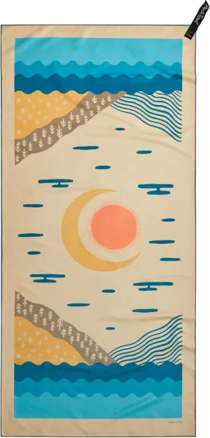 PackTowl Personal Ultralight Microfiber Camping and Travel Towel, Balance Print, Body