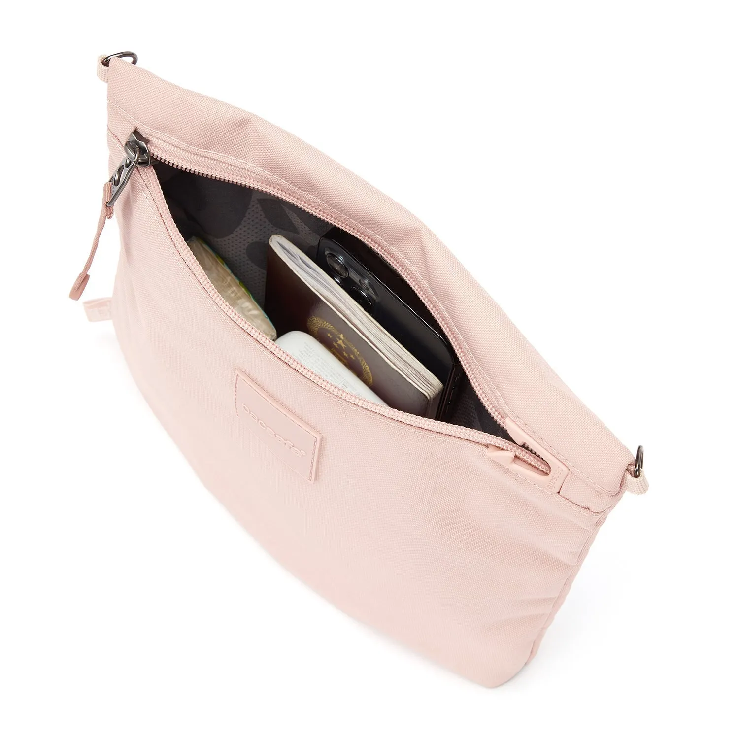 Pacsafe Go Anti-Theft Crossbody Pouch (Sunset Pink)