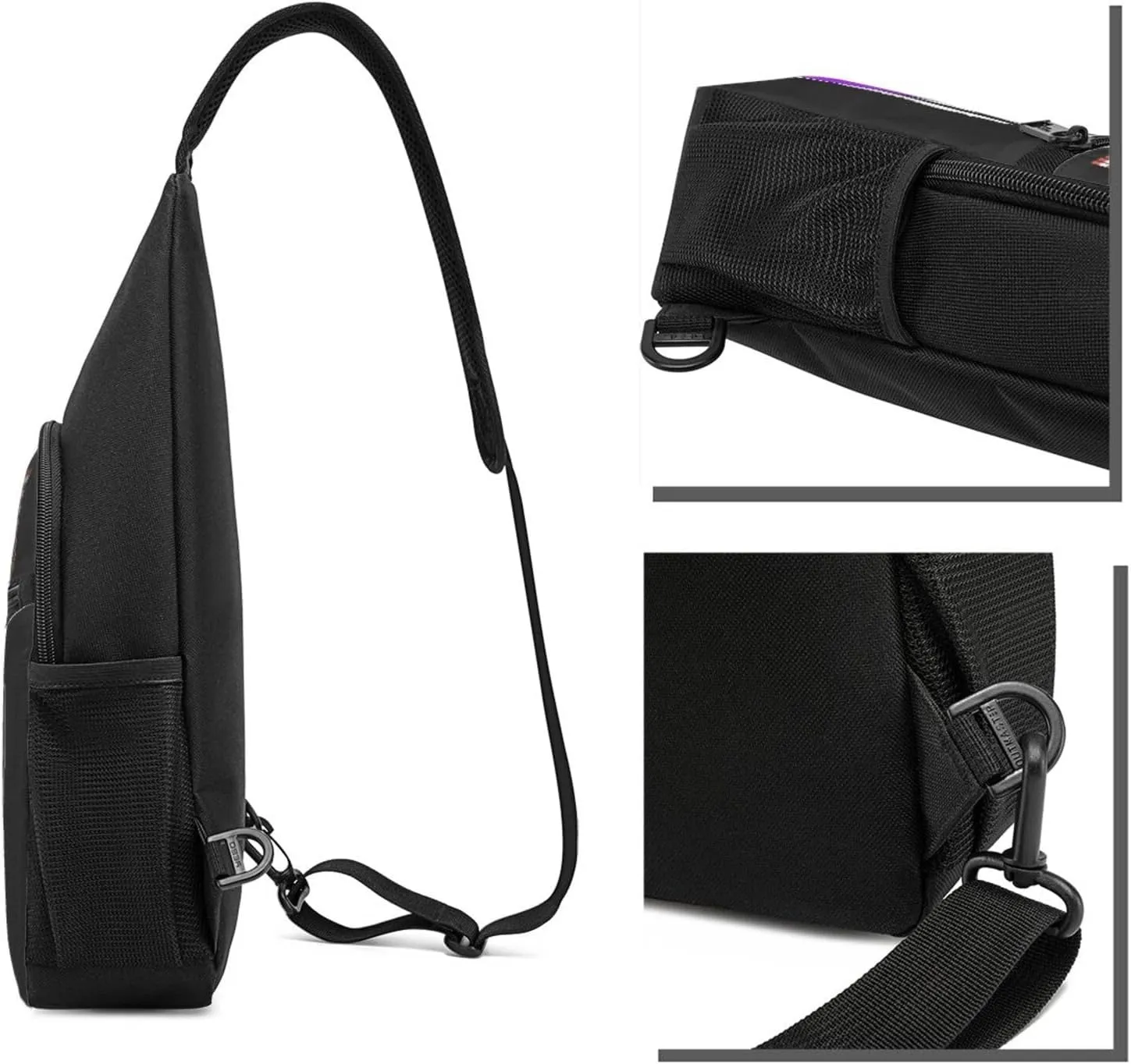 Pancreatic Cancer Awareness Flag，Fashion One-Shoulder Bag，Anti-Theft Crossbody Shoulder Chest Bag