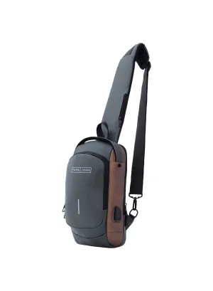 Parajohn Anti theft Crossbody Sling bag,Shoulder Backpack,Lightweight Chest Daypack with USB Charging Port