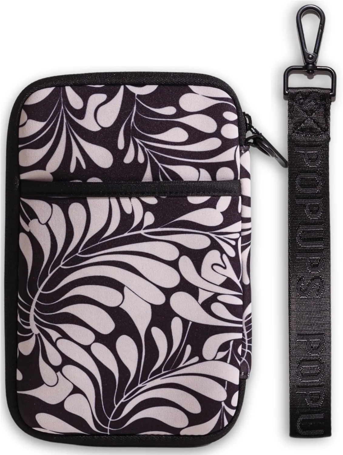 Passport Travel Wallet for Women - Large Multiple Document Organizer and Holder with Wristlet - Palm Black