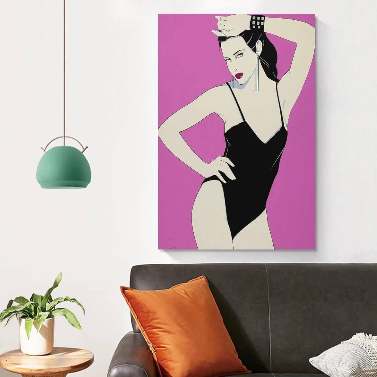 Patrick Nagel Playboy Pin-Up Home Decor Poster Wall Art Hanging Picture Print Bedroom Decorative Painting Posters Room Aesthetic 16x24inch(40x60cm)