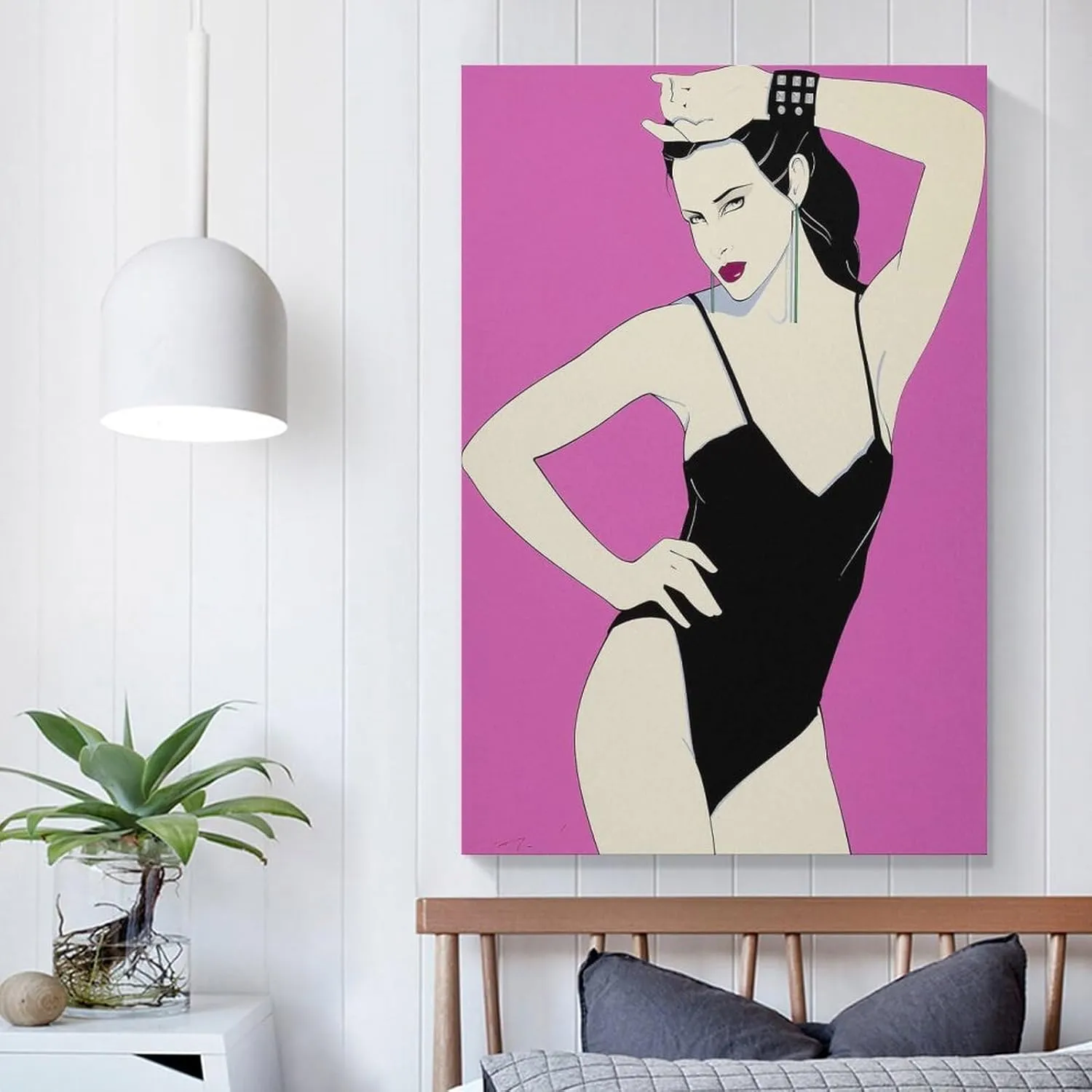 Patrick Nagel Playboy Pin-Up Home Decor Poster Wall Art Hanging Picture Print Bedroom Decorative Painting Posters Room Aesthetic 16x24inch(40x60cm)