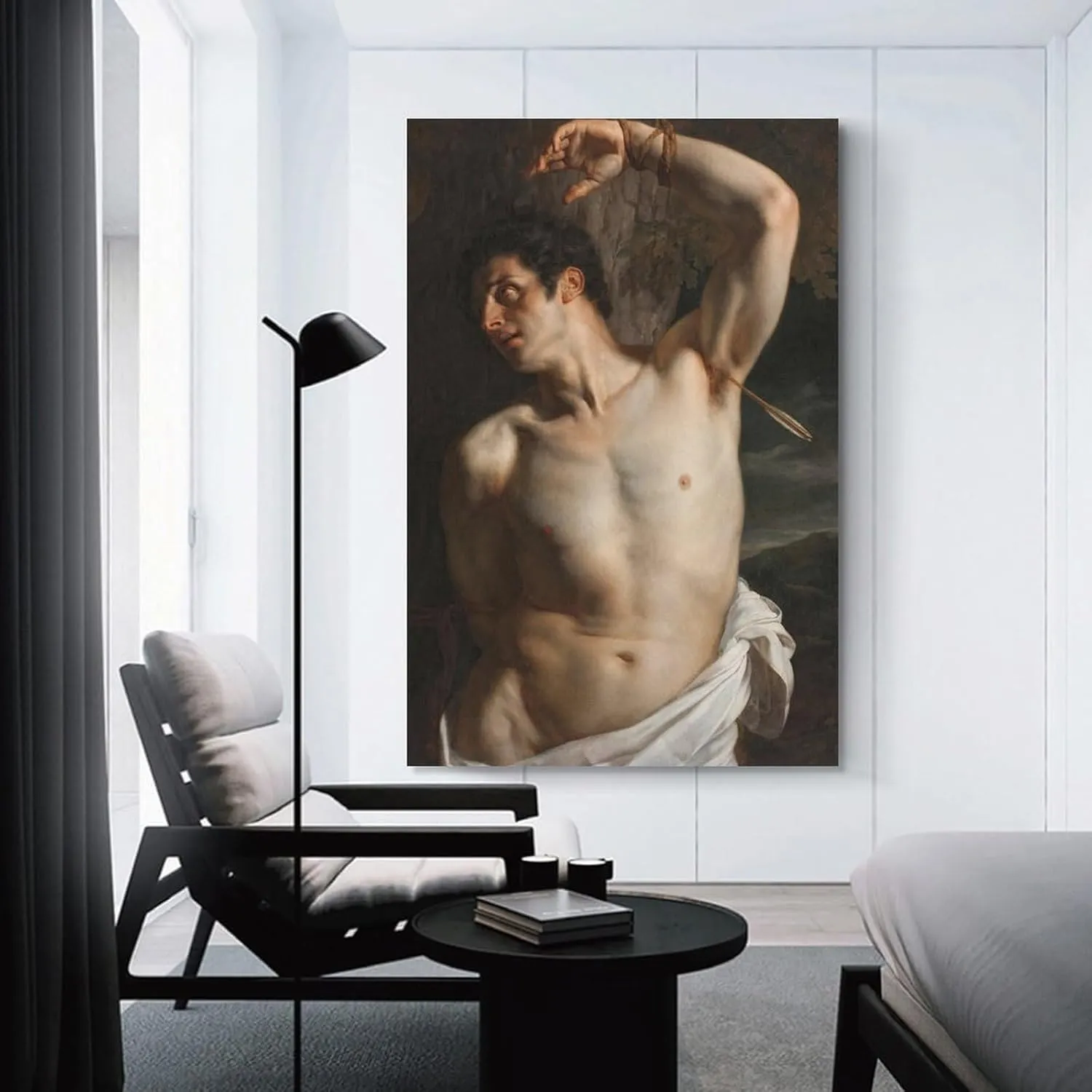 Paul Delaroche-Saint Sebastian Posters Art Print Wall Photo Paint Poster Hanging Picture Family Bedroom Decor 16x24inch(40x60cm)