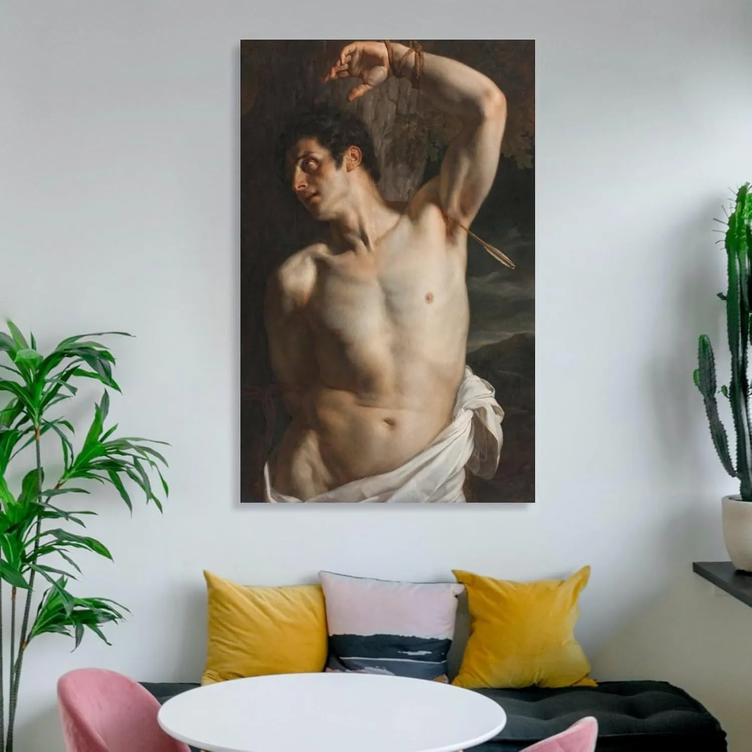 Paul Delaroche-Saint Sebastian Posters Art Print Wall Photo Paint Poster Hanging Picture Family Bedroom Decor 16x24inch(40x60cm)