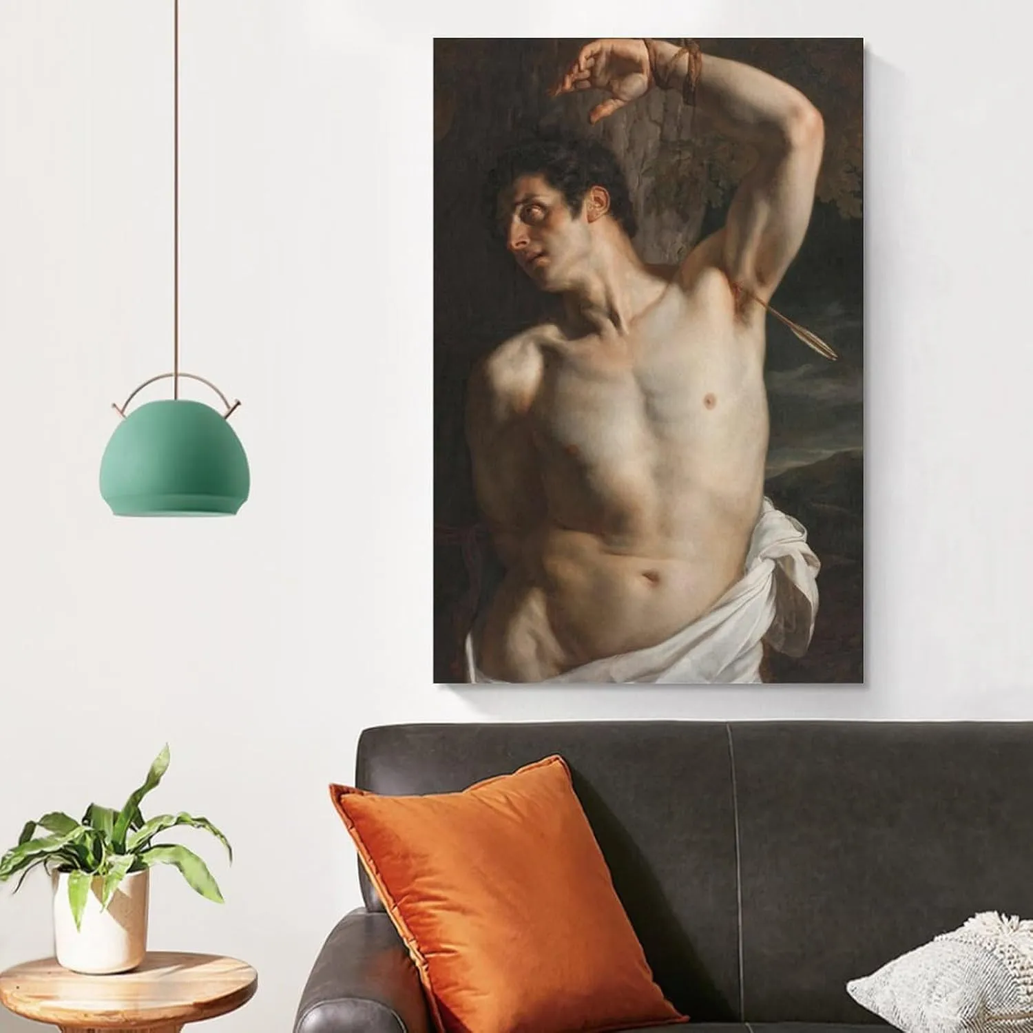 Paul Delaroche-Saint Sebastian Posters Art Print Wall Photo Paint Poster Hanging Picture Family Bedroom Decor 16x24inch(40x60cm)