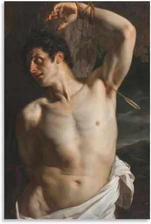 Paul Delaroche-Saint Sebastian Posters Art Print Wall Photo Paint Poster Hanging Picture Family Bedroom Decor 16x24inch(40x60cm)
