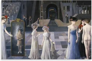 Paul Delvaux Poster Symbolist Painter Surrealist Painter (12) Gifts Canvas Painting Poster Wall Art Decorative Picture Prints Modern Decor Framed-unframed 16x24inch(40x60cm)