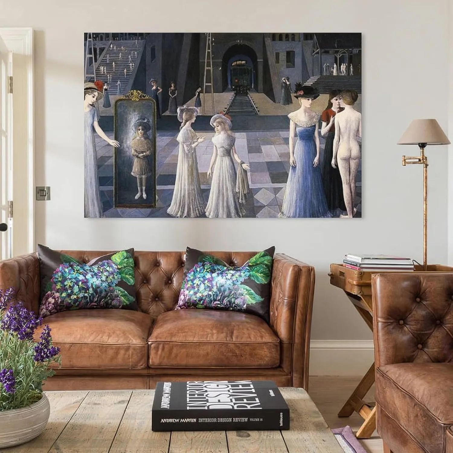 Paul Delvaux Poster Symbolist Painter Surrealist Painter (12) Gifts Canvas Painting Poster Wall Art Decorative Picture Prints Modern Decor Framed-unframed 16x24inch(40x60cm)