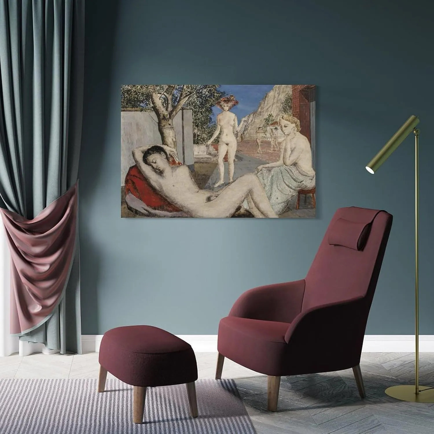 Paul Delvaux Posters Print (5) Gifts Canvas Painting Poster Wall Art Decorative Picture Prints Modern Decor Framed-unframed 08x12inch(20x30cm)