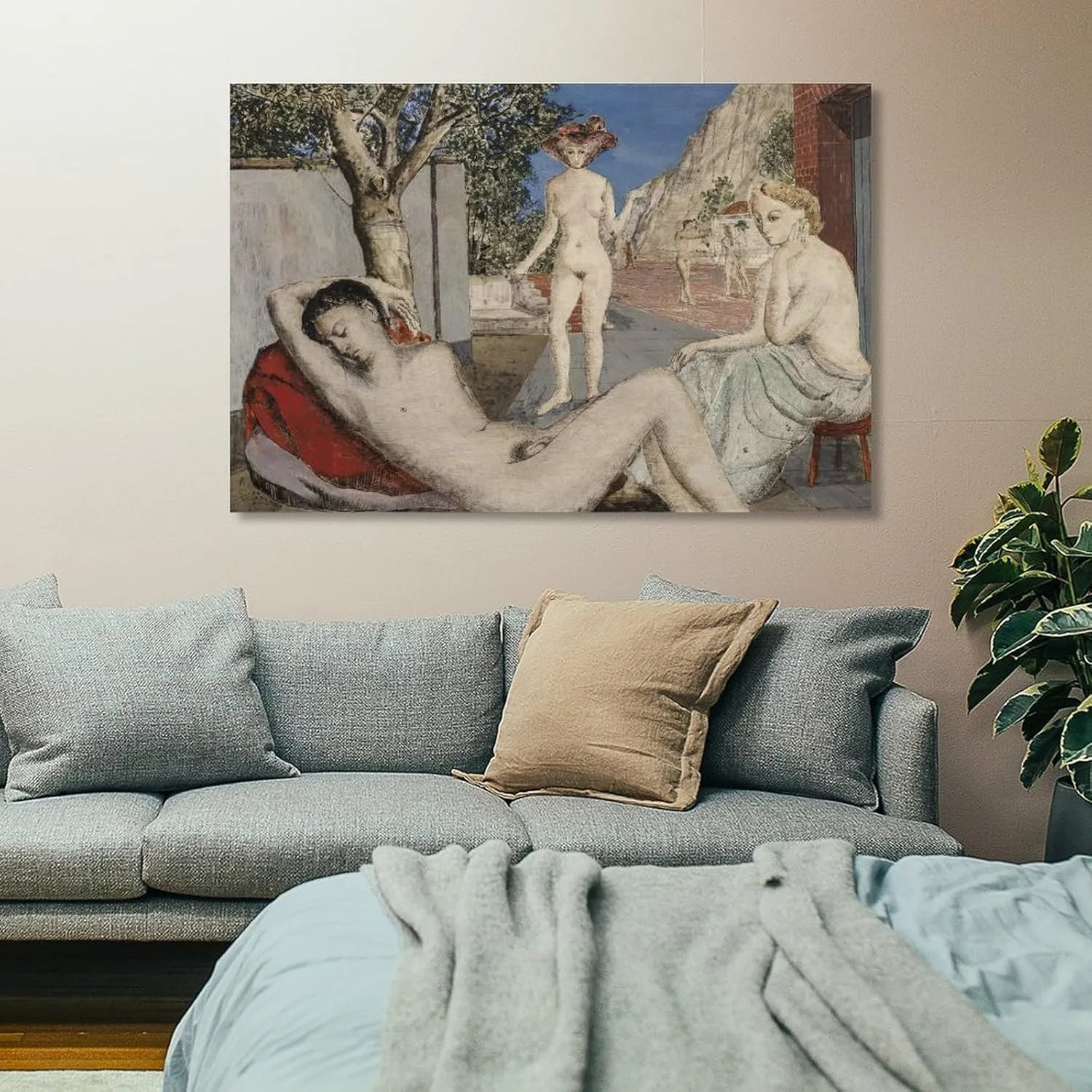 Paul Delvaux Posters Print (5) Gifts Canvas Painting Poster Wall Art Decorative Picture Prints Modern Decor Framed-unframed 08x12inch(20x30cm)