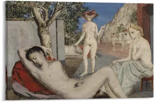 Paul Delvaux Posters Print (5) Gifts Canvas Painting Poster Wall Art Decorative Picture Prints Modern Decor Framed-unframed 08x12inch(20x30cm)